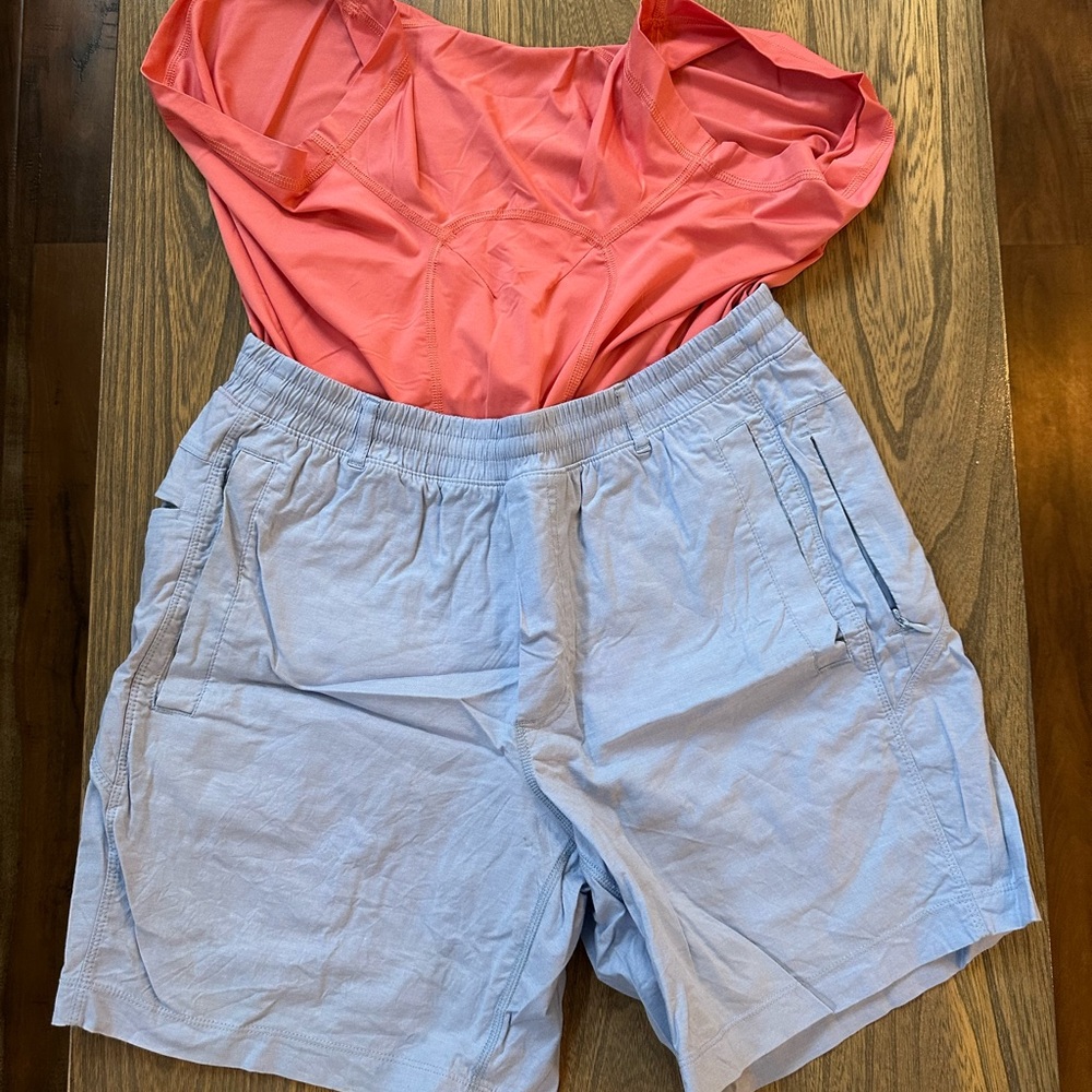 Birddogs Oxford Shorts - Size Medium - Blue - Regular Length